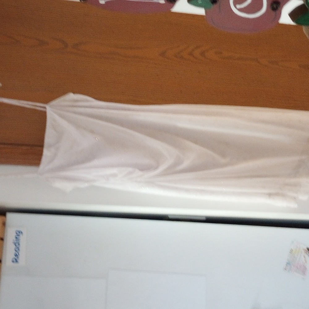 White glittery dress